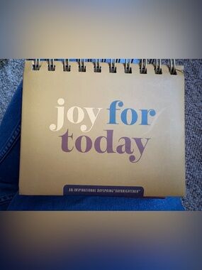 Joy for Today Daily Desk Calendar - Gold Cover